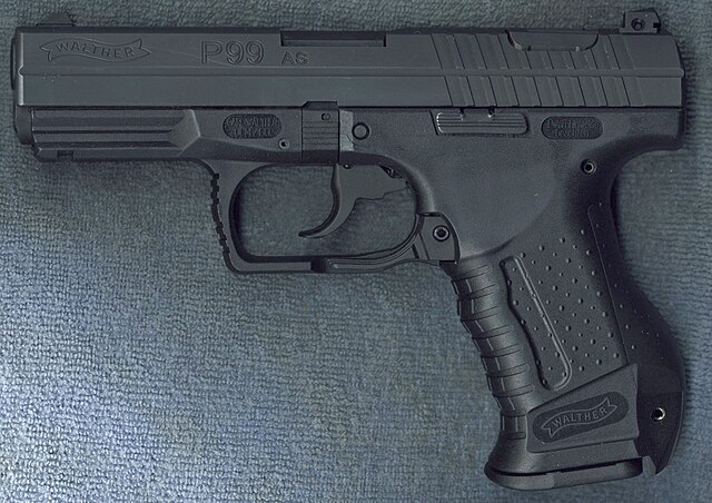 Walther P99AS second generation pistol chambered in .40 S&W.