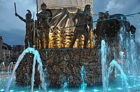 Warrior Sculptures on the Fountain of Alexander the Great (2011), Skopje