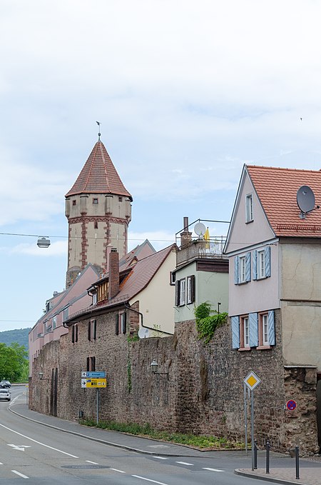 Wertheim, Stadtmauer, Rechte Tauberstraße 003