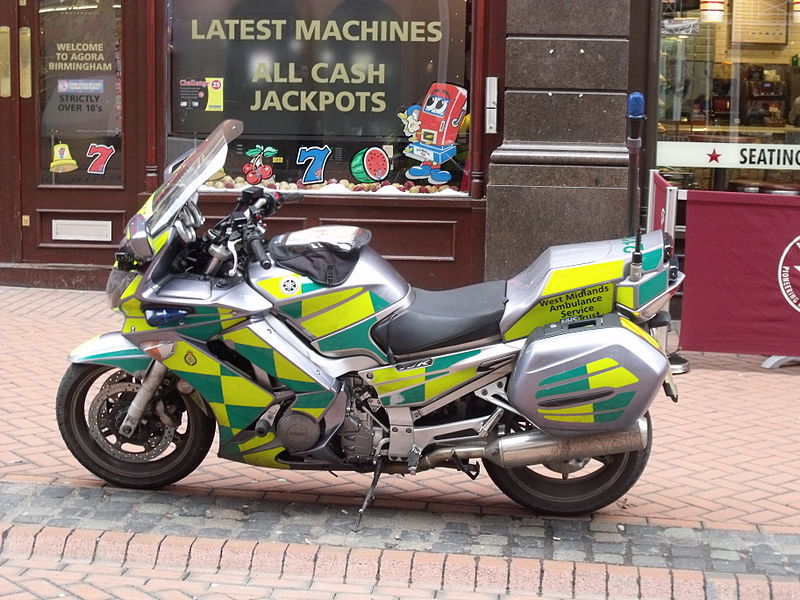 File:West Midlands Ambulance Service NHS Trust - New Street, Birmingham - Motorbike.jpg
