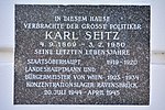 Karl Seitz - Gedenktafel