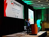 English: Polish Wikimedian Stefaniak at Wikimania 2015