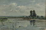 W. Roelofs, Morning atmosphere - Pond near Loosdrecht (early morning)[2] 1887, oil on canvas, Rijksmuseum