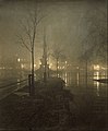 William A. Fraser - A Wet Night, Columbus Circle - Google Art Project.jpg