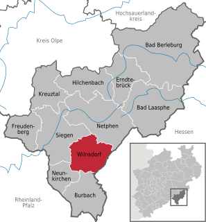 <span class="mw-page-title-main">Wilnsdorf</span> Municipality in North Rhine-Westphalia, Germany