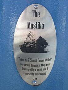 Commemorative marker for the Mustika at Rockingham, Western Australia Z Special Unit Memorial commemorative marker 3.jpg