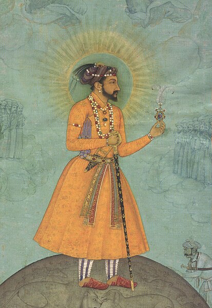 File:'Jujhar Singh Bundela Kneels in Submission to Shah Jahan', painted by Bichitr, c. 1630, Chester Beatty Library (cropped).jpg