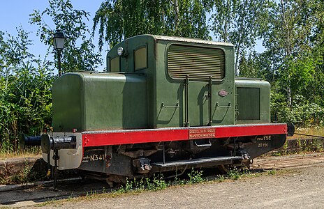 Switcher locomotive Locotracteur Gaston Moyse Écomusée d’Alsace France.