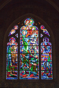 Kerk van Saint Pierre le Moûtier-De engelenstrijd-20120913.jpg