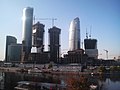 Москва сити 2007 Афимолл сити самый крайний справа. Строятся 6-7 этажи