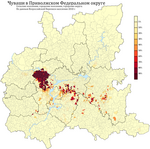 Розселення чувашів у Приволзькому федеральному окрузі