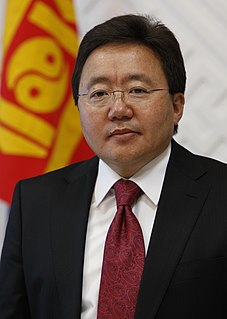 Tsakhiagiin Elbegdorj President of Mongolia from 2009 to 2017