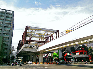 Chongde Wunsin metro station under construction.