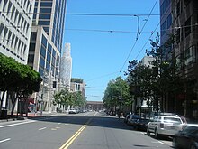 In the 1980s, Walker Interactive's offices were at 100 Mission Street in San Francisco, just to the left of this scene from 2009 - panoramio (4952).jpg