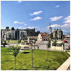 Централниот плоштад во Скопје