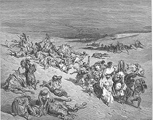 The Fifth Plague: Pestilence of livestock, by Gustave Doré