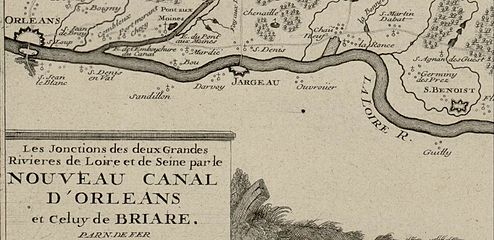 1716 : Jargeau et le nouveau canal d'Orléans.