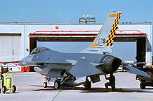 171st Fighter Squadron F-16A interceptor, 1991 171st FIS MI ANG F-16 81-719.jpg