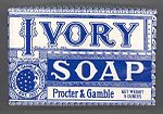 1879. Lancement des savonnettes Ivory, le premier produit de Procter & Gamble.