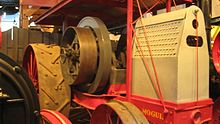 A 1911 one-cylinder 25 hp (19 kW) Type C Mogul 1911 IHC Mogul tractor.jpg