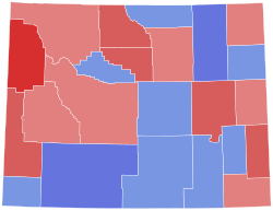 1930 Wyoming gubernatorial election results map by county.svg