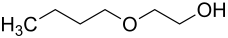 Strukturformel von Ethylenglycolmonobutylether