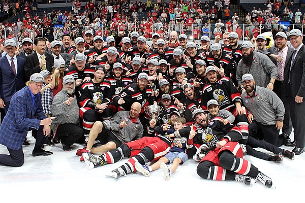 The champion Grand Rapids Griffins