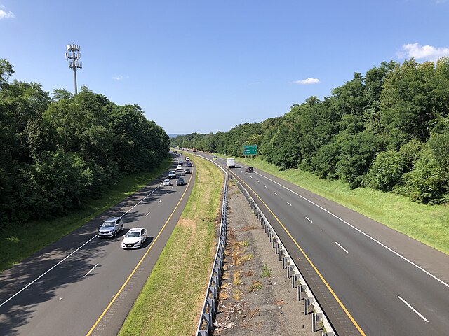 Route 24 westbound in Florham Park