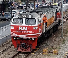 Lokomotif CC 206 13 83 Menuju Depo lokomotif Bandung