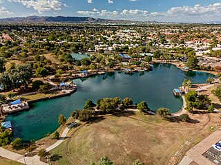 <span class="mw-page-title-main">Desert Breeze Lake</span> Lake in Maricopa County, Arizona, US