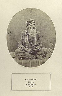 A Sodhi Sikh, Lahore, 1875. A Sodhee Sikh, Lahore.jpg