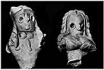 in Mundigak gefundene Magna-Mater-Figur (links), ca. 3. Jahrtausend v. Chr.