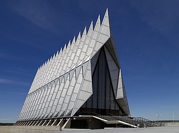 The United States Air Force Academy Cadet Chapel.