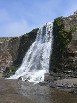 <span class="mw-page-title-main">Alamere Falls</span> Tidefall in Point Reyes National Seashore, California, United States