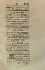 Миниатюра для Файл:Alegacion por los Ilustres Marqueses de Villasegura, D. Antonio de Blanco, y Godino, y doña Maria Vitoria Abarca, y Lopez de Heredia (IA A11008803).pdf