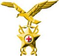 fregio sanità (ufficiali medici) per truppe alpine