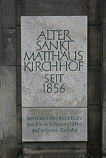 Alter St.-Matthäus-Kirchhof Cemetery in Berlin, Germany