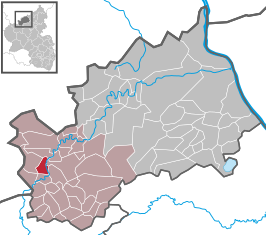 Kaart van Antweiler