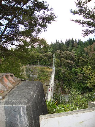 <span class="mw-page-title-main">Arapuni Suspension Bridge</span> Bridge in South Waikato District