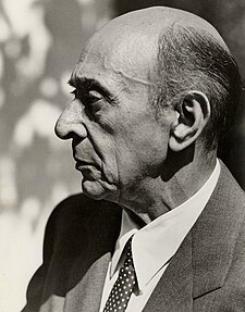 Arnolds Šēnbergs (ap 1948), foto: Florence Homolka