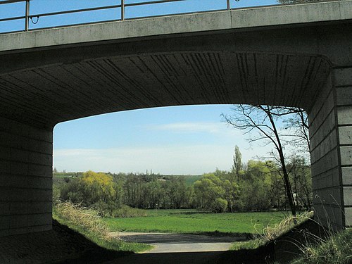 Neue Eisenbahnbrücke bei Arnstein-Gänheim