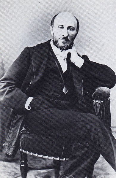 Photo by Bruno Braquehais of Maestro Arthur Saint-Léon. Paris, circa 1865
