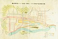 Ashikaga Old map in Kanbun era (寛文年間足利町役人ヨリ地頭ニ差出シタル足利町之図)