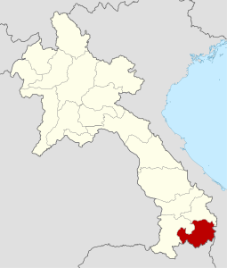 Provincia di Attapeu – Localizzazione