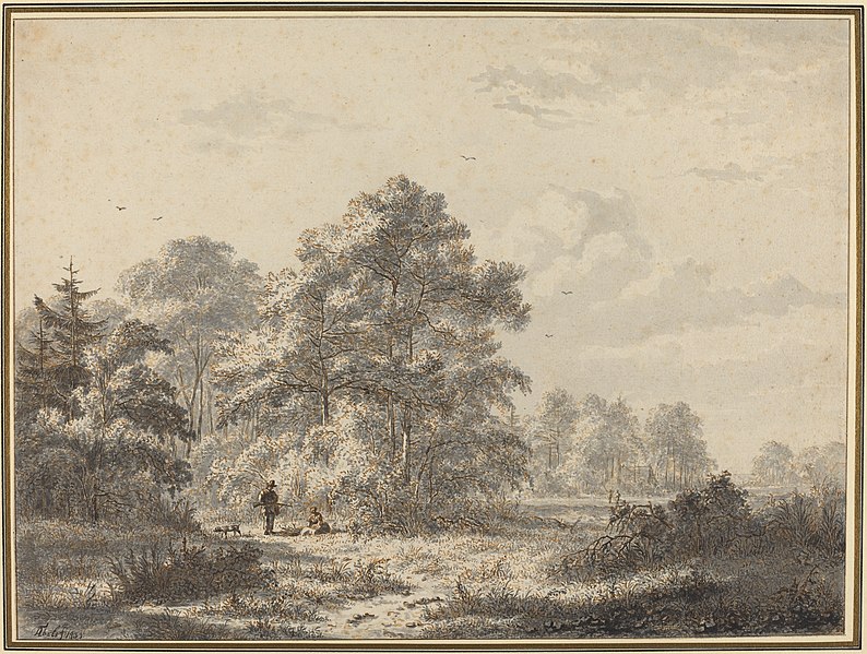 File:Attributed to Jacobus Theodorus Abels, Hunters at the Edge of the Woods, 1833, NGA 50009.jpg