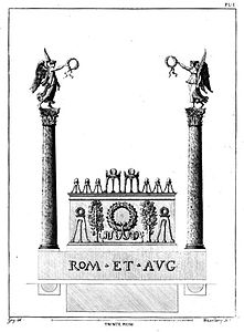 Autel des Gaules pl. I - Discours sur les médailles d'Auguste et de Tibère (1820) .jpg