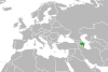 Location map for Azerbaijan and the State of Palestine.