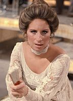 Barbra Streisand at Elstree Studios in England