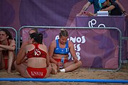 Deutsch: Beachhandball bei den Olympischen Jugendspielen 2018 in Buenos Aires; Tag 7, 13. Oktober 2018; Mädchen, Finale Argentinien-Croatien 2:0 English: Beach handball at the 2018 Summer Youth Olympics in Buenos Aires at 13 October 2018 – Girls Gold Medal Match – Argentina-Croatia 2:0 Español: Handball de playa en los Juegos Olimpicos de la Juventud Buenos Aires 2018 en 13 de octubre de 2018 – Partido por la medalla de oro femenino - Argentina-Croacia 2:0