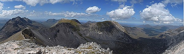 View of Ruadh-stac Mòr and the western part of Beinn Eighe